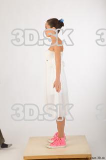 Whole body white dress pink shoes of Leah 0003